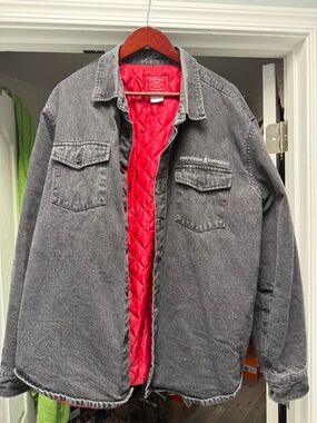Death Wish Coffee denim shirt jacket XXL